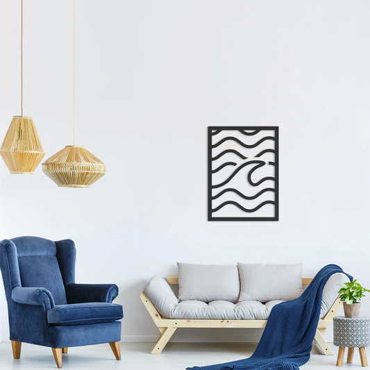 Tableau en aluminium les vagues
